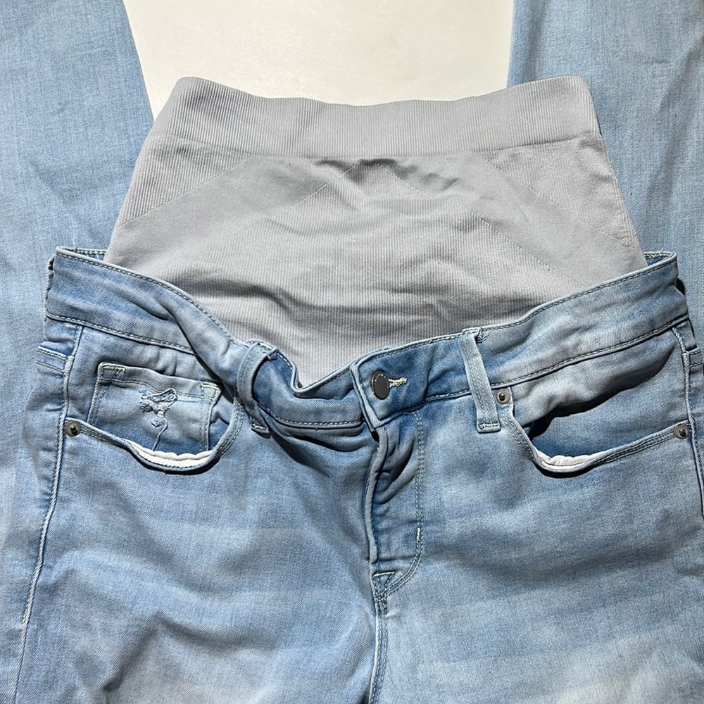 BLANQI Light Wash Blue Maternity Jeans - Picture 3 of 4